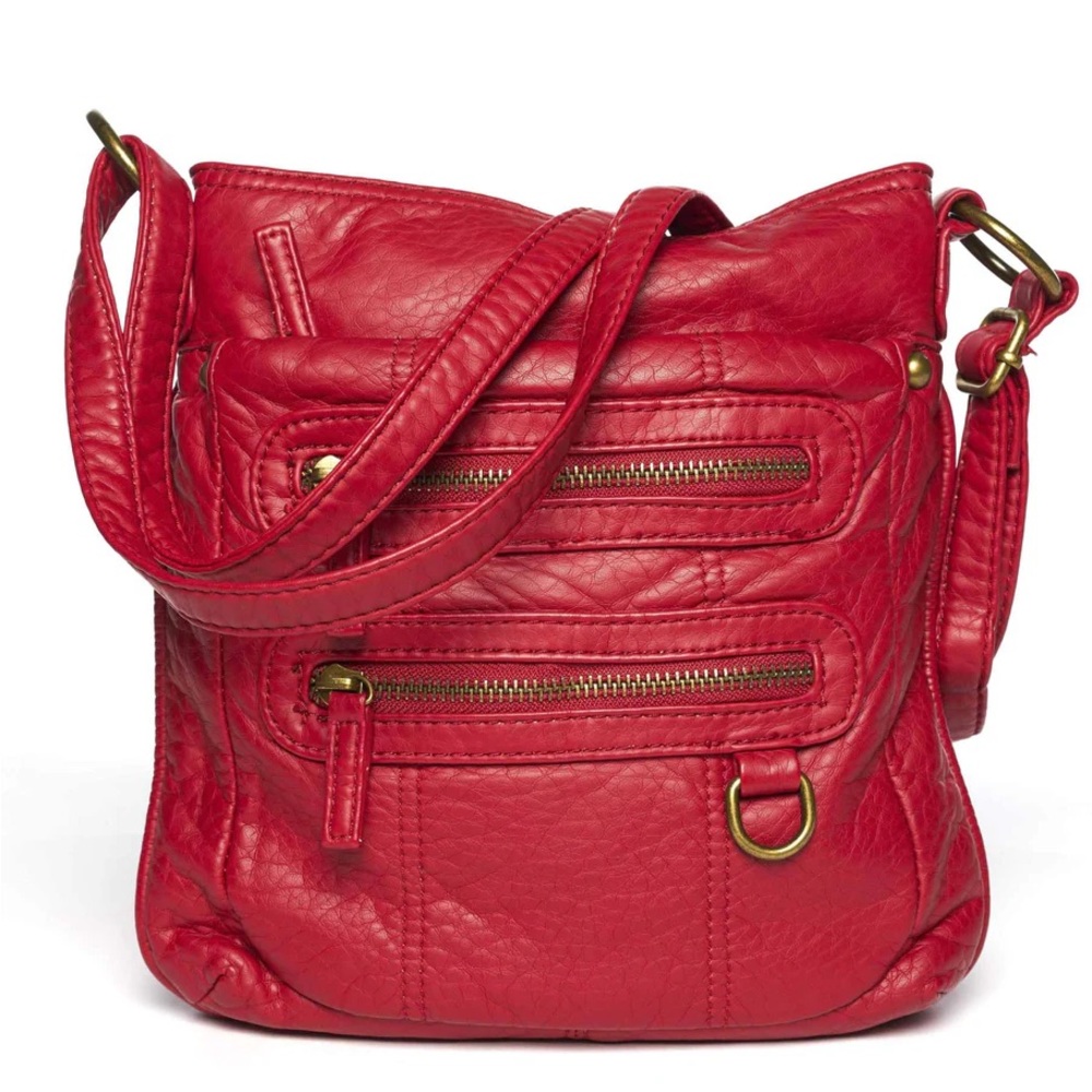 🌹NWT! Red Multi Zipper Crossbody
